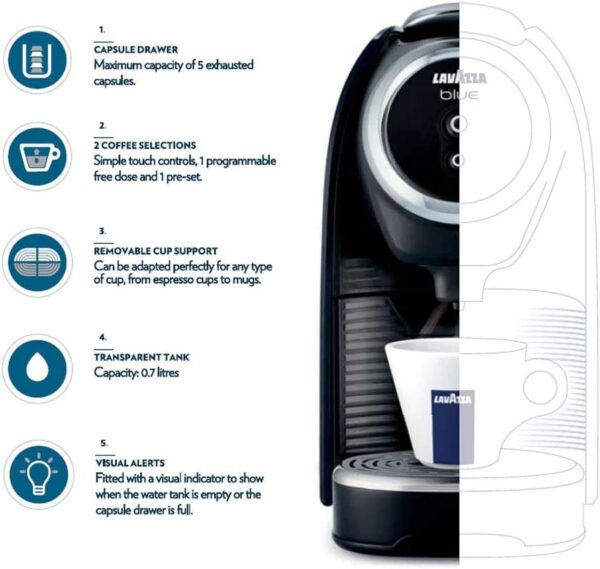 Lavazza BLUE Classy Coffee Machine - Image 2