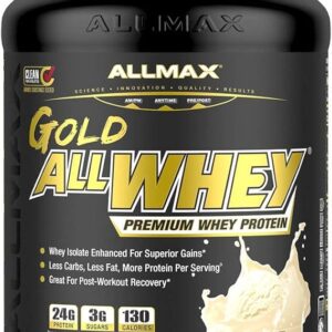 ALLMAX Nutrition Gold ALLWHEY, French Vanilla - 5 lb - 24 Grams of Protein