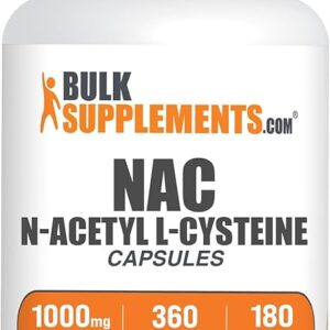 BulkSupplements.com N-Acetyl L-Cysteine 1000mg Capsules