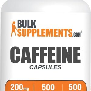 BulkSupplements.com Caffeine 200mg Capsules