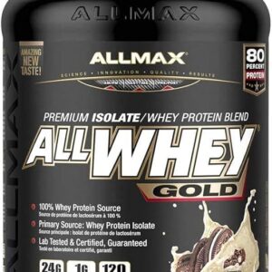 ALLMAX Nutrition Gold ALLWHEY, Cookies & Cream - 2 lb - 24 Grams