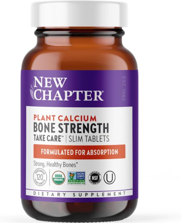 New Chapter Calcium Supplement - Bone Strength Organic Calcium with Magnesium