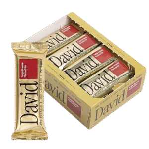 David, Protein Bar, Fudge Brownie, Pack of 12 Protein Bars | 28g of Protein | 150 Calories | 0g of Sugar - High Protein, Low Carb, Gluten Free Protein Bar