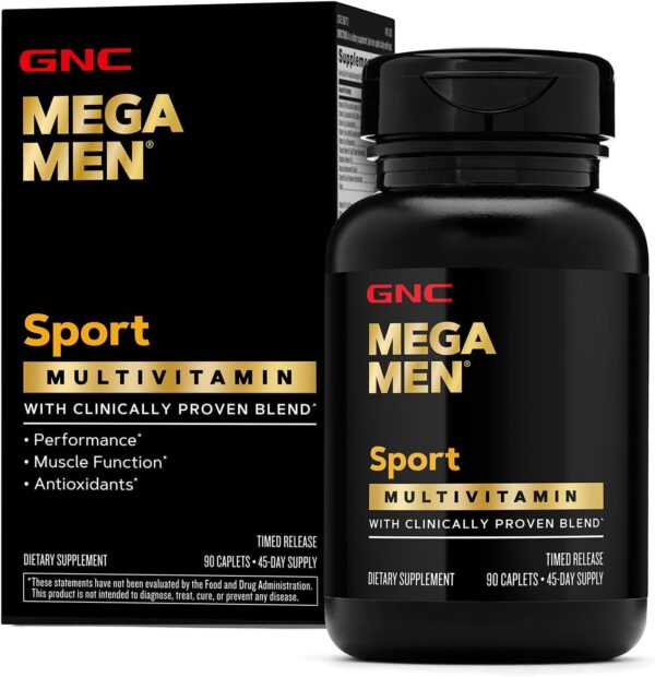 Mega Men Sport Multivitamin Caplets, Athletic Performance Nutrition